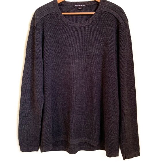 Michael Kors Wool-Blend Textured Sweater – Men’s XL - Picture 1 of 8